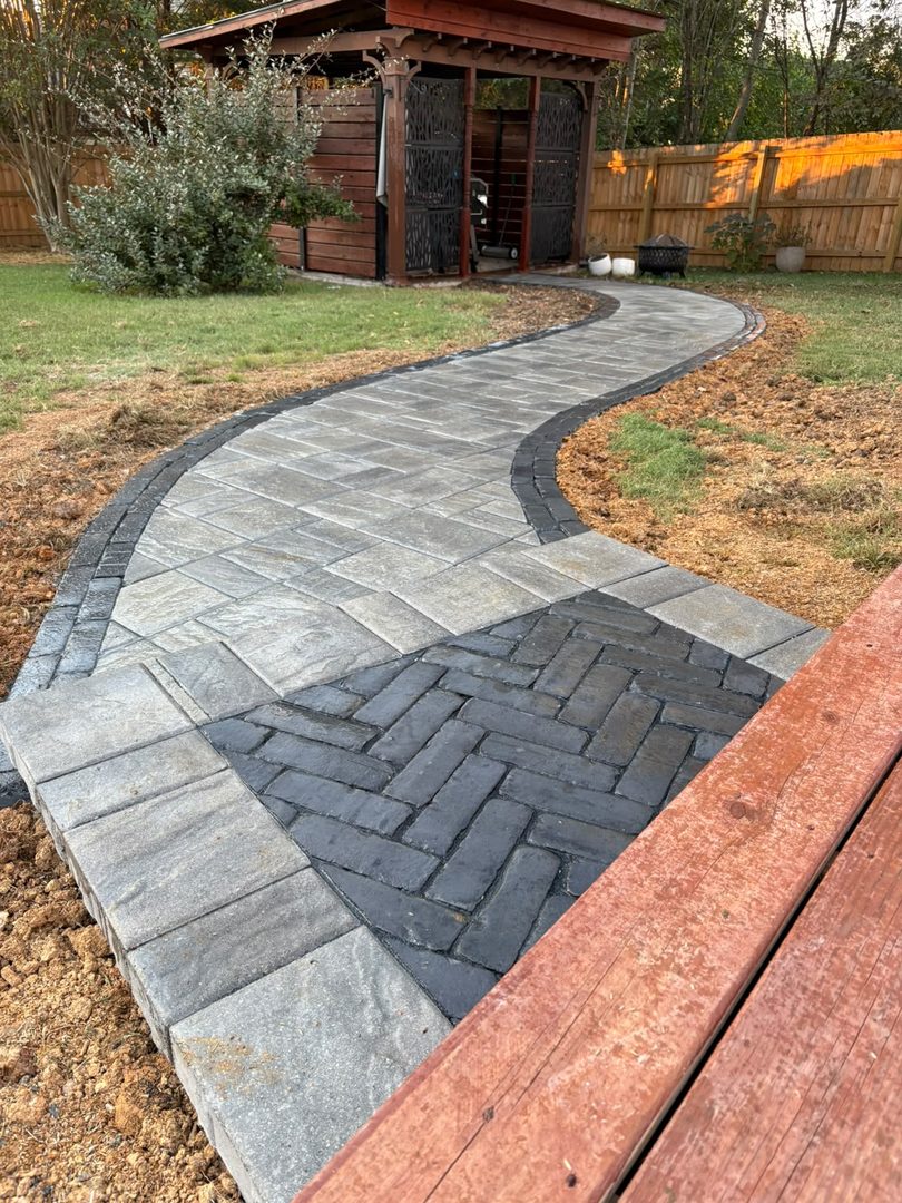 Stone patio project