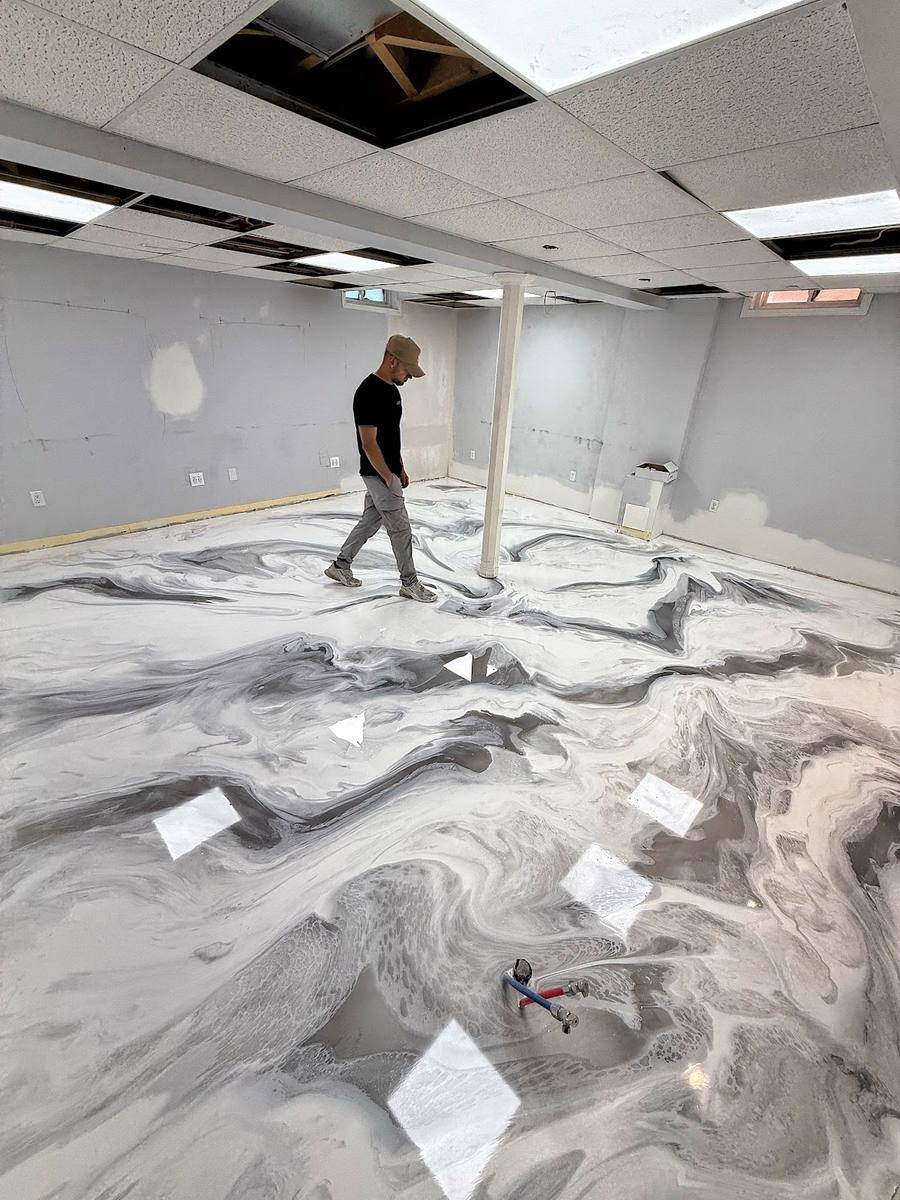 Metallic Epoxy Creatio work